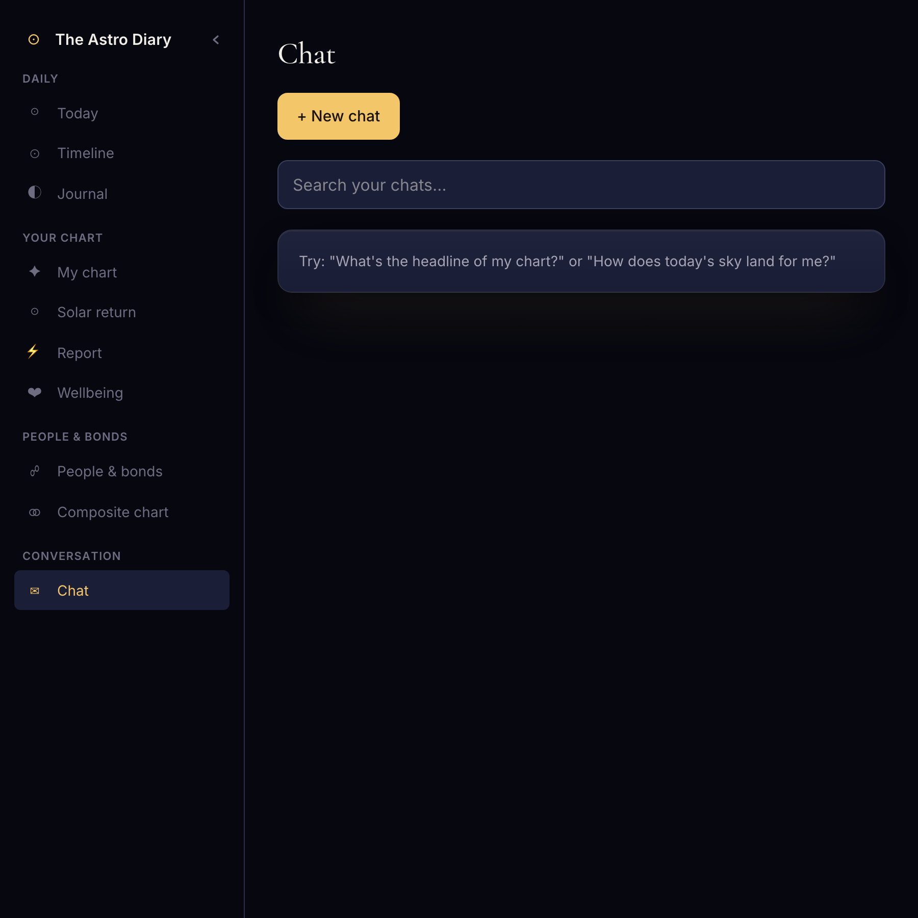 An AI companion that actually reads your chart.